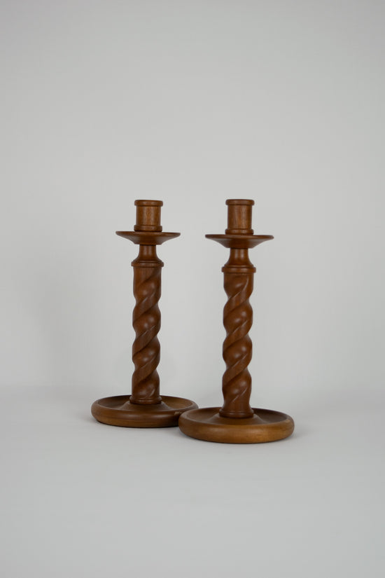 Barley Twist Candlestick Holders